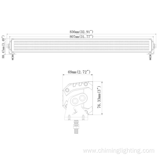 High Quality 12" 22" 32" 42 Inch Led Light Bars Combo Beam Lights Double Row Led Light Bar